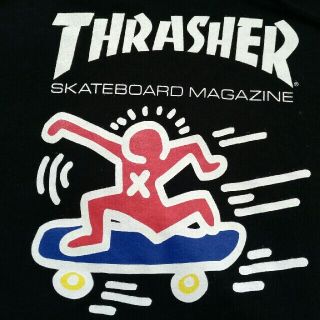 スラッシャー(THRASHER)のぽんた様専用　THRASHER×KeithHaring パーカー(パーカー)