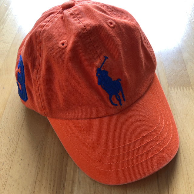 POLO RALPH LAUREN(ポロラルフローレン)のポロラルフローレン 帽子 オレンジ 52cm キッズ/ベビー/マタニティのこども用ファッション小物(帽子)の商品写真