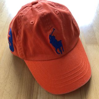 ポロラルフローレン(POLO RALPH LAUREN)のポロラルフローレン 帽子 オレンジ 52cm(帽子)