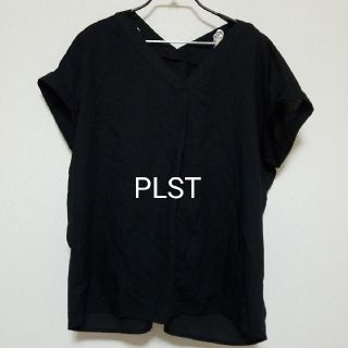 プラステ(PLST)のPLST ブラウス 黒(シャツ/ブラウス(半袖/袖なし))