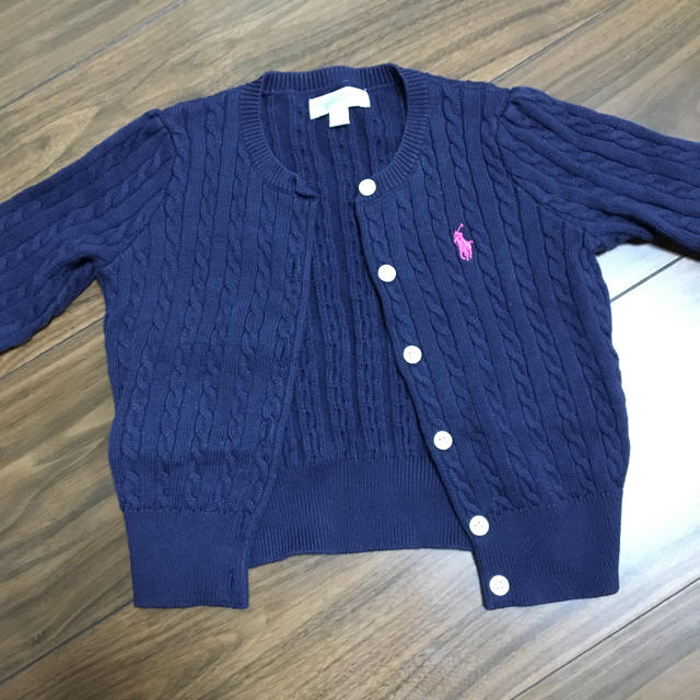 Ralph Lauren(ラルフローレン)のラルフローレン ベビー カーディガン ネイビー キッズ/ベビー/マタニティのベビー服(~85cm)(カーディガン/ボレロ)の商品写真