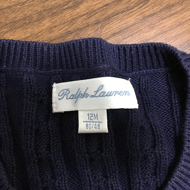 Ralph Lauren(ラルフローレン)のラルフローレン ベビー カーディガン ネイビー キッズ/ベビー/マタニティのベビー服(~85cm)(カーディガン/ボレロ)の商品写真