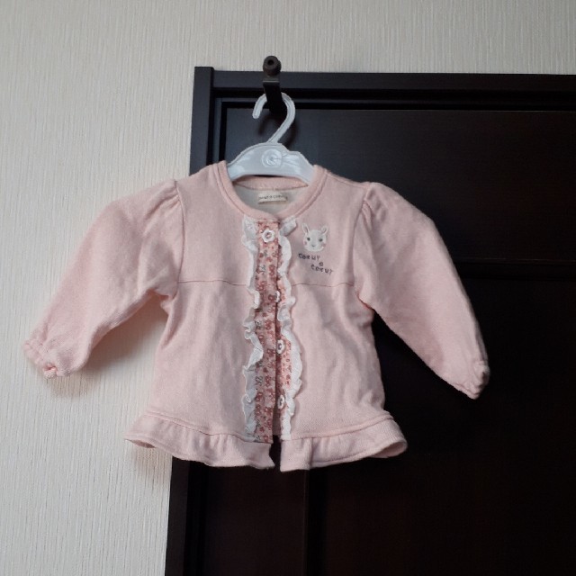 coeur a coeur(クーラクール)のクーラクール90カーディガン キッズ/ベビー/マタニティのキッズ服女の子用(90cm~)(カーディガン)の商品写真