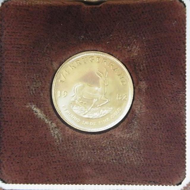 クルーガーランド金貨　1/4オンス　総重量8.5g　ケース付き　S24888