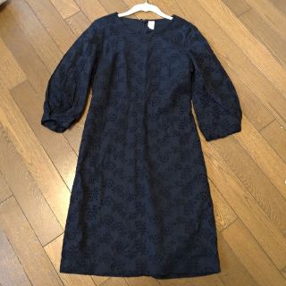 ギャップ(GAP)の【GAP】コットンワンピース　黒（美品）(ひざ丈ワンピース)