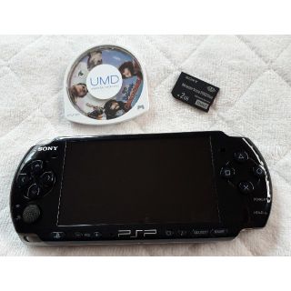 プレイステーションポータブル(PlayStation Portable)のPSP3000 中古 ソフトメモステ付き(携帯用ゲーム機本体)