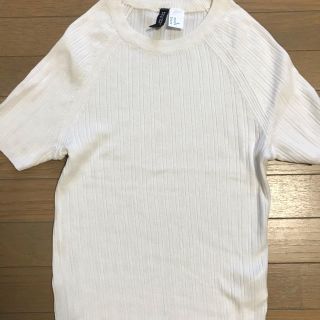 ザラ(ZARA)のザラ 薄手の半袖ニット 白(ニット/セーター)