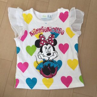 ディズニー(Disney)のミニーちゃん♡肩スケフリル&ベビド(Tシャツ/カットソー)