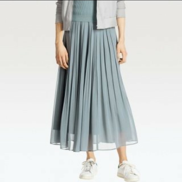 UNIQLO(ユニクロ)のユニクロ　ロングスカート　シフォンプリーツスカート レディースのスカート(ロングスカート)の商品写真