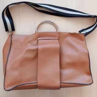 ザラ(ZARA)のZARAメタルハンドルバッグ(ショルダーバッグ)