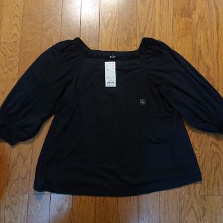 ユニクロ(UNIQLO)のUNIQLO 新品  オフショルダーT  L(カットソー(長袖/七分))