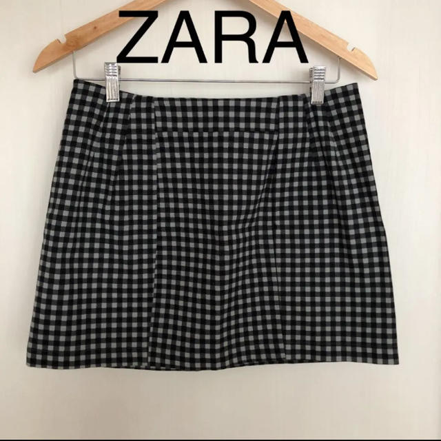 ZARA ギンガムチェック スカート | フリマアプリ ラクマ