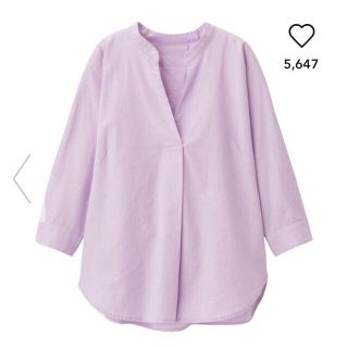 ユニクロ(UNIQLO)の★新品完売品 GU ジーユー 美シルエット フレンチリネン100%ブラウス(シャツ/ブラウス(長袖/七分))