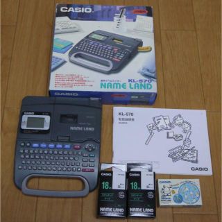 カシオ(CASIO)の送料無料■激安■CASIO ネームランドNAMELAND■カートリッジ３本付(オフィス用品一般)