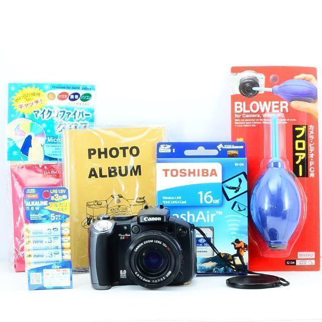 Canon(キヤノン)の✨自撮り&スマホ転送ＯＫ✨CANON Power Shot S5 IS スマホ/家電/カメラのカメラ(コンパクトデジタルカメラ)の商品写真