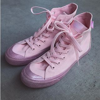 ヴァンズ(VANS)のvans ラメ ソール ハイカット スニーカー ピンク (スニーカー)