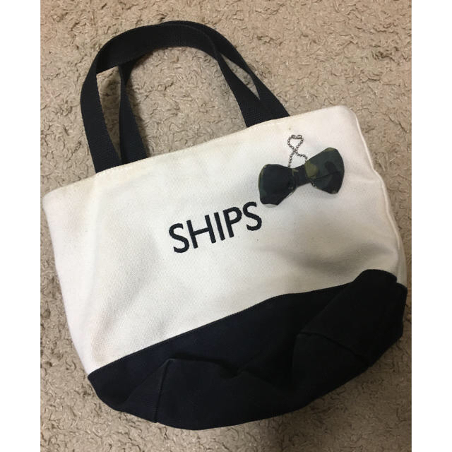 SHIPS for women(シップスフォーウィメン)のSHIPS バイカラーエコバッグ レディースのバッグ(トートバッグ)の商品写真