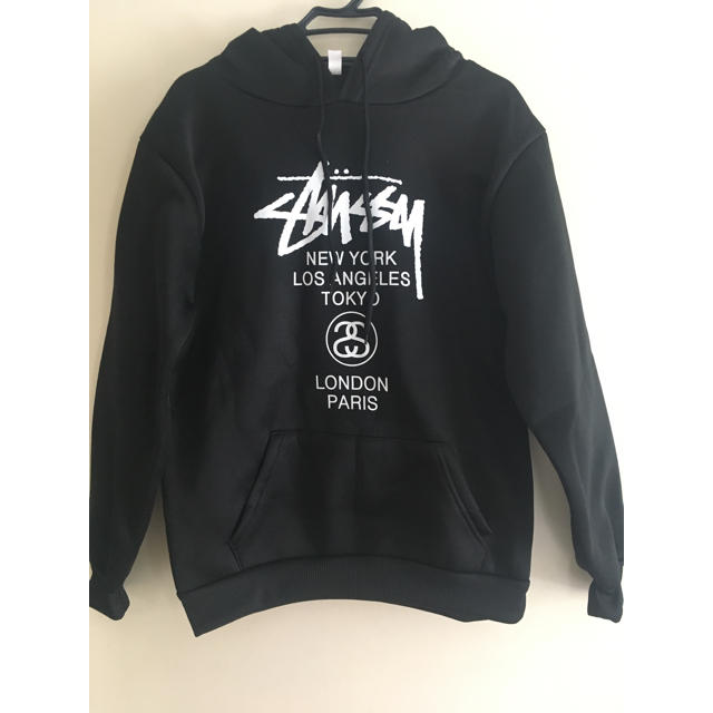 STUSSY stussy パーカー (黒)