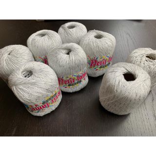 毛糸 まとめ売り イタリア製 6玉＋使用糸2玉 (生地/糸)
