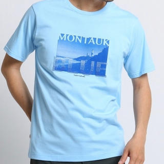 タケオキクチ(TAKEO KIKUCHI)の新品 刺繍入りTAKEO KIKUCHI MONTAUK BLUE Tシャツ (Tシャツ/カットソー(半袖/袖なし))