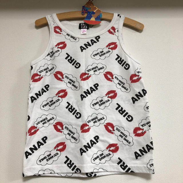 ANAP(アナップ)のANAP GIRLタンクトップ キッズ/ベビー/マタニティのキッズ服女の子用(90cm~)(Tシャツ/カットソー)の商品写真