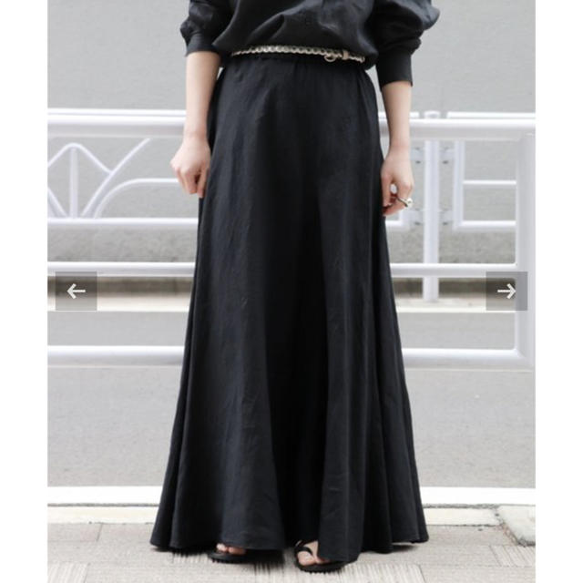 Plage  新品Linen スカート  ブラック38