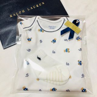 ラルフローレン(Ralph Lauren)の定価半額以下！ラルフギフト☆出産祝いに大人気！！80(ロンパース)