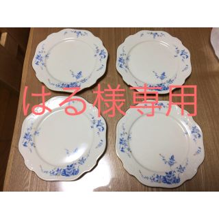 ノリタケ(Noritake)のノリタケ  アイボリーチャイナ  ケーキ皿 4枚セット(食器)