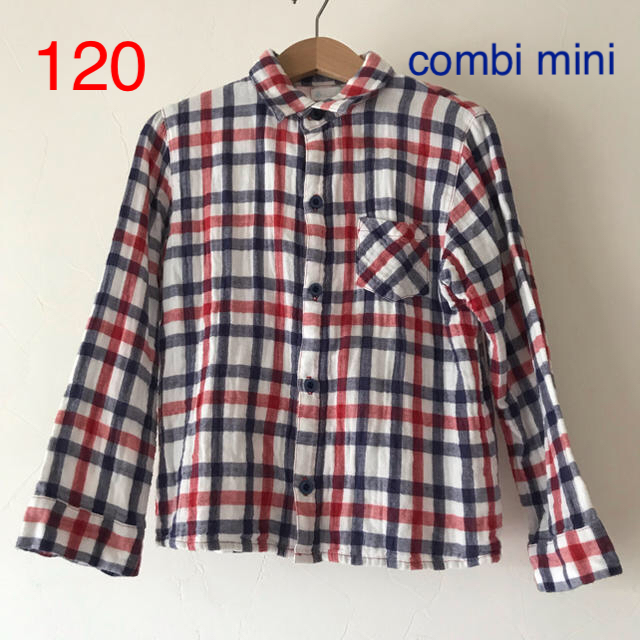 Combi mini(コンビミニ)のコンビミニ    ガーゼ生地  シャツ キッズ/ベビー/マタニティのキッズ服男の子用(90cm~)(ブラウス)の商品写真