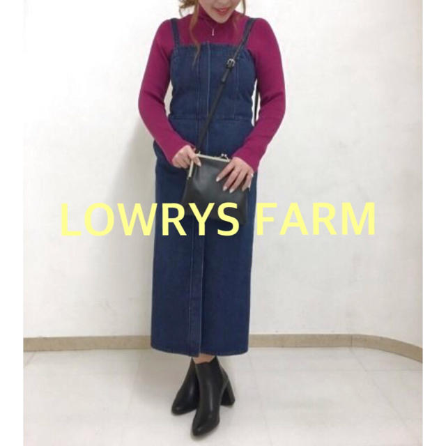 LOWRYS FARM(ローリーズファーム)の新品未使用 ローリーズファーム CONEビスチェワンピース デニム LOWRYS レディースのワンピース(ひざ丈ワンピース)の商品写真