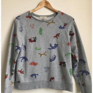 メゾンキツネ(MAISON KITSUNE')の《美品》maison kitsune 総柄スウェット／M(トレーナー/スウェット)