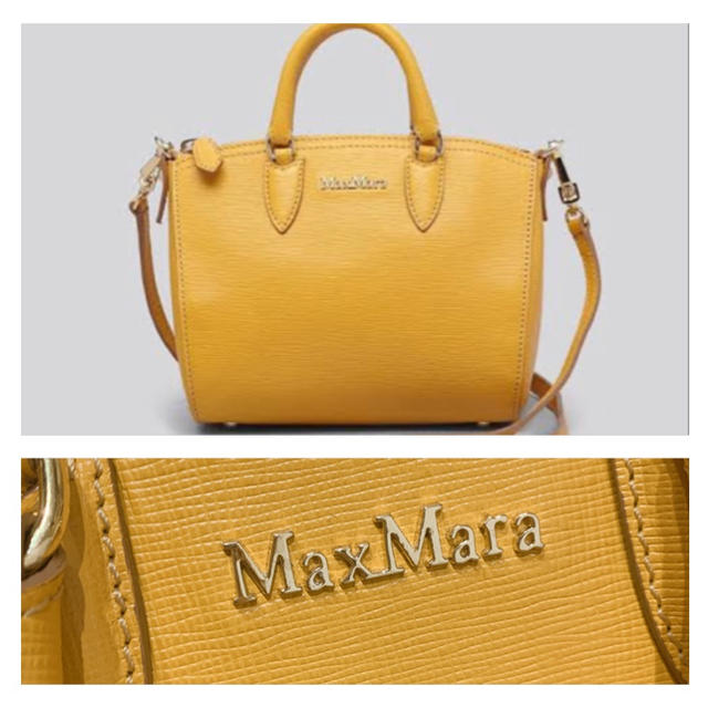 Max Mara(マックスマーラ)のMAXMARA イエロー ショルダー&ハンド 2way バッグ レディースのバッグ(ショルダーバッグ)の商品写真
