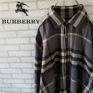 バーバリー(BURBERRY)の春コーデ☆BURBERRY ノバチェック シャツ 希少 デカチェック Mサイズ(シャツ)