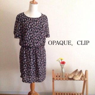 オペーク(OPAQUE)の花模様ワンピース(ひざ丈ワンピース)