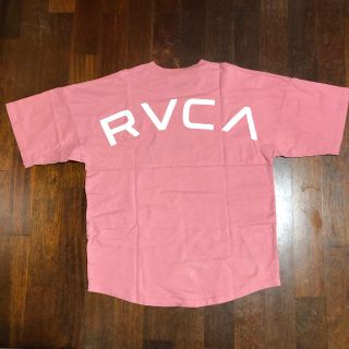 ルーカ(RVCA)のrvca アーチロゴ ビックtシャツ ピンク Mサイズ(Tシャツ/カットソー(半袖/袖なし))