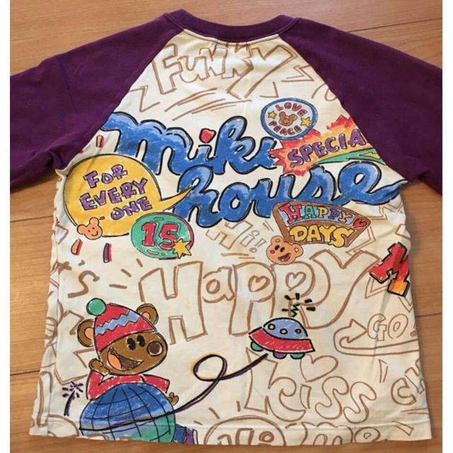 mikihouse(ミキハウス)のMIKIHOUSE ☆ キッズ 男の子 120 長袖 Tシャツ 元気くまちゃん柄 キッズ/ベビー/マタニティのキッズ服男の子用(90cm~)(Tシャツ/カットソー)の商品写真