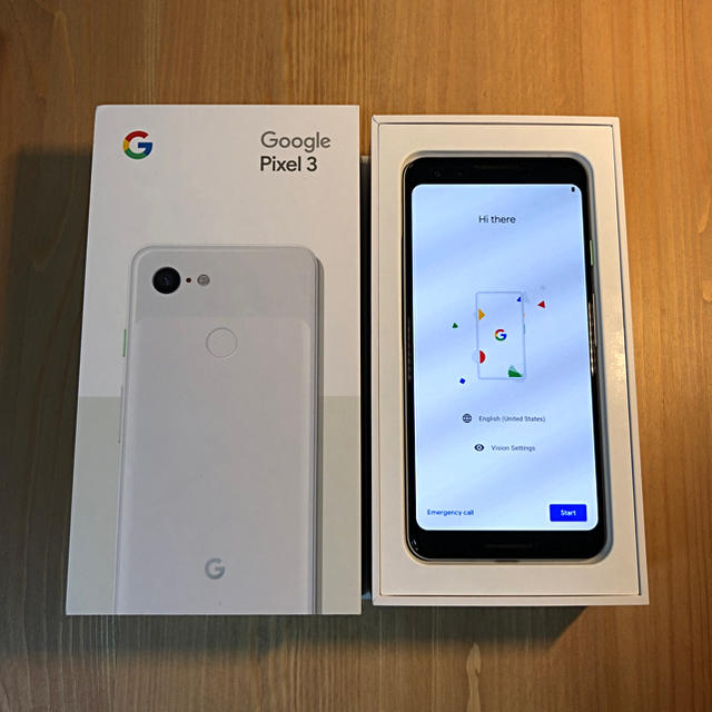 ANDROID(アンドロイド)のPixel3 64GB ClearWhite SIMロック解除済み スマホ/家電/カメラのスマートフォン/携帯電話(スマートフォン本体)の商品写真