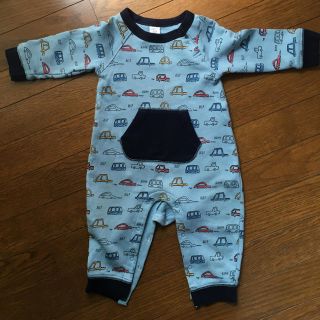 ベビーギャップ(babyGAP)のBaby GAP車柄80〜90㎝長袖ロンパース(ロンパース)