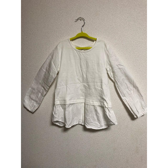 GLOBAL WORK(グローバルワーク)のGLOBAL WORK ベスト付きカットソー 120-130cm キッズ/ベビー/マタニティのキッズ服女の子用(90cm~)(Tシャツ/カットソー)の商品写真