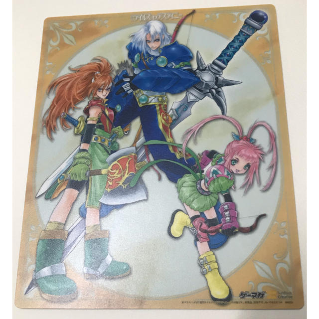 BANDAI NAMCO Entertainment(バンダイナムコエンターテインメント)の週刊テイルズオブデスティニー TODマウスパッド ウッドロウ マリー チェルシー エンタメ/ホビーのコレクション(その他)の商品写真