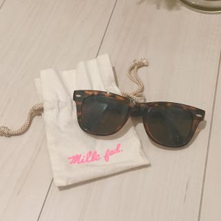 ミルクフェド(MILKFED.)のさらに値下げ‼️MILKFED. 折りたたみサングラス 美品(サングラス/メガネ)