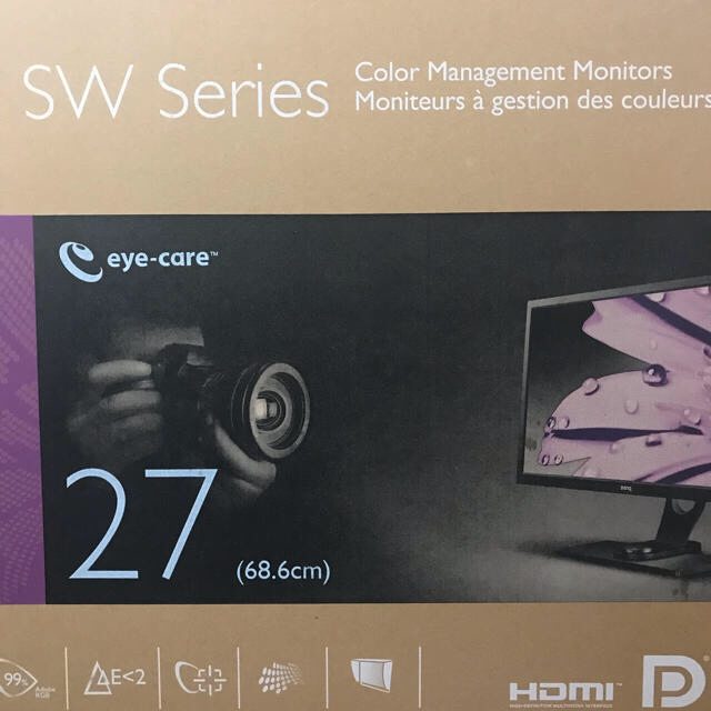 benq sw2700pt カラーマネジメントモニター 箱付き