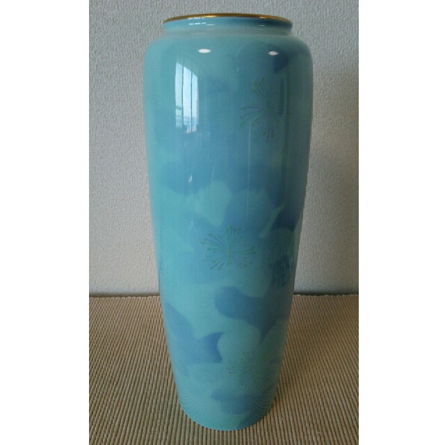 深川製磁 色絵彩磁 花瓶 インテリア/住まい/日用品のインテリア小物(花瓶)の商品写真