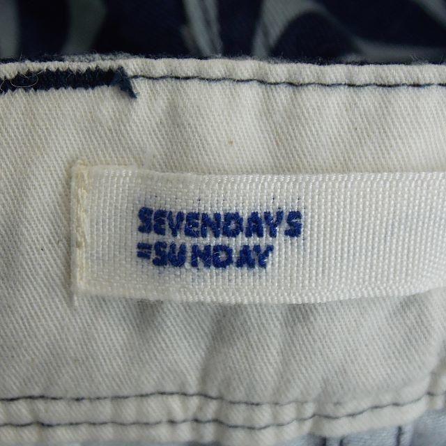 【SEVENDAYS】 美品 セブンデイズ サンデイ 総柄ショートパンツ ベルト メンズのパンツ(ショートパンツ)の商品写真