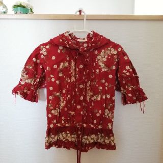 ピンクハウス(PINK HOUSE)のお値下げ 美品 ピンクハウス フードつきブラウス(シャツ/ブラウス(半袖/袖なし))