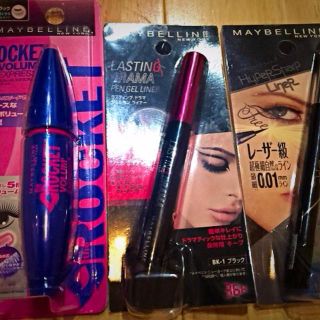 メイベリン(MAYBELLINE)のメイベリン マスカラ・アイライナー×2(アイライナー)