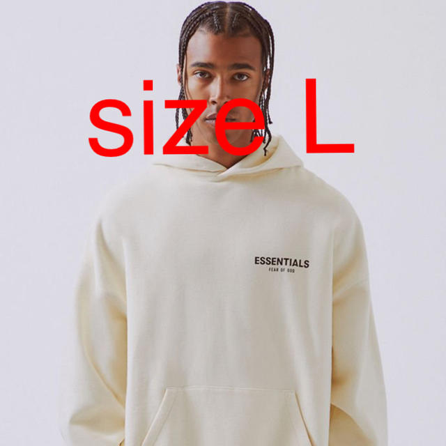 L fear of god fog Essentials hoodie