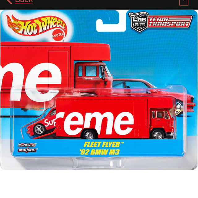 Supreme(シュプリーム)のsupreme Hot Wheels  Fleet Flyer 1992 BMW エンタメ/ホビーのおもちゃ/ぬいぐるみ(ミニカー)の商品写真