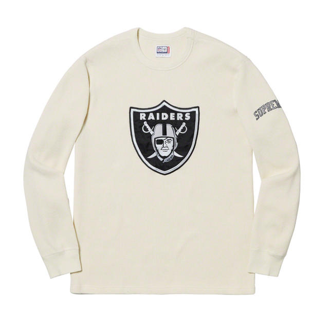 supreme NFL Raiders 47 Thermal ナチュラルS - Tシャツ/カットソー(七 ...