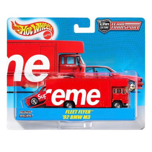 Supreme(シュプリーム)のSupreme Hot Wheel Fleet Flyer ＋ BMW M3 エンタメ/ホビーのおもちゃ/ぬいぐるみ(ミニカー)の商品写真